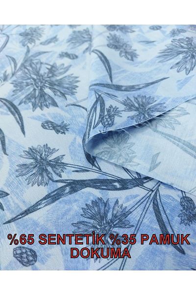 Kumaş Parça 150x220 cm Βαμβακερό Συνθετικό Μείγμα Ύφανσης