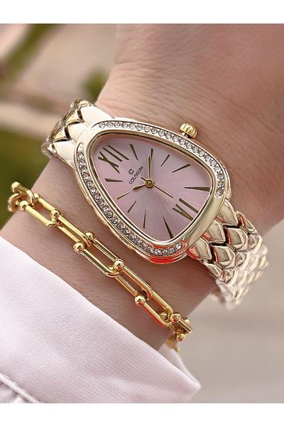 Coliseum Special Design Vintage Series Women's Wristwatch + Bracelet Gift Cl8307.M4