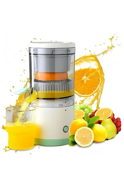 Denx Electric Citrus Juicer, Hands-Free Portable USB Rechargeable, Powerful Electric Fruit Juicer, DX1721