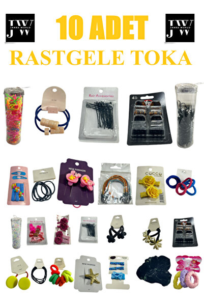 JANRA WORLD Σετ 10 Πολύχρωμων Τυχαίων Πόρπες – Κομψά, Ανθεκτικά και Διαφορετι...