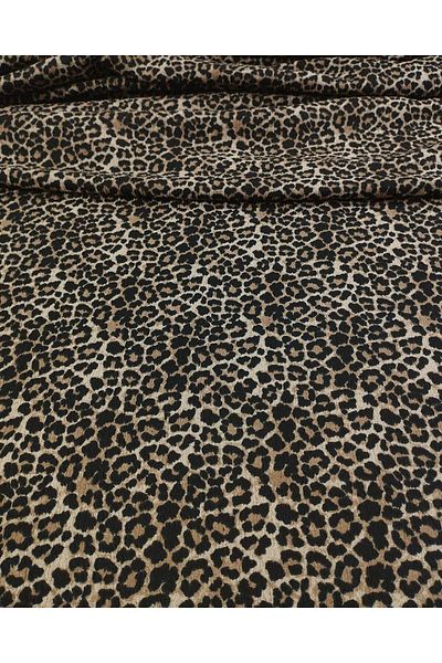 Kumaş Parça Irmak Πλεκτό Ζέρσεϊ Leopard Pattern Πλάτος: 160 cm