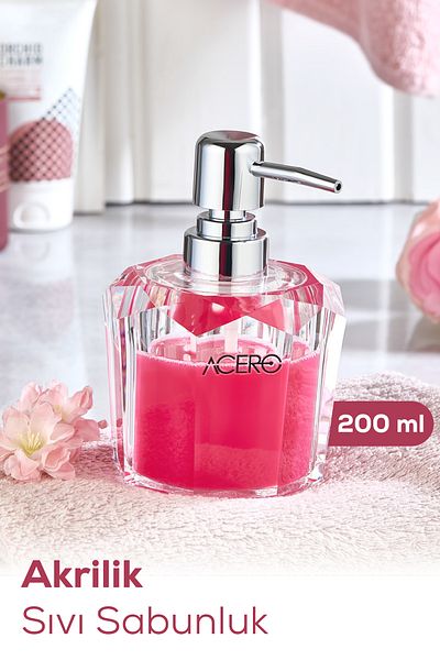 Vienev Acrylic Liquid Soap Dispenser 200 ml Transparent 1994