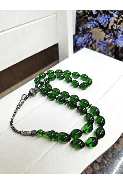 Zikir Tesbih ATEŞ KEHRİBAR TESBİH KAZAZİYE GÜMÜŞ PÜSKÜL , Kişiye Özel Ahşap K...