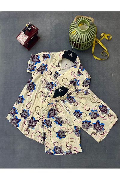 MFZ Giyim Viscose Shirt-Shorts Set