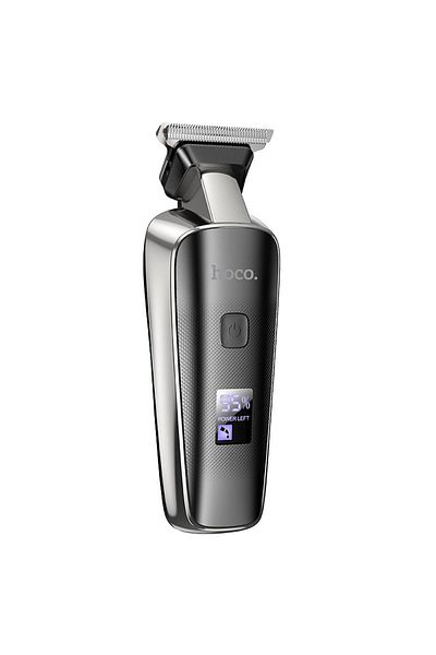 REDz Accessories Professional Hair Clipper, Hoco HP21, Digital Display, Stainless Steel and Ceramic, Black