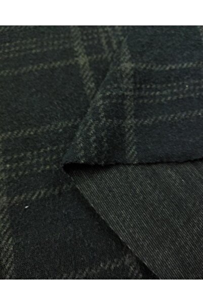 Kumaş Parça Jakarlı Örme Yumuşak Hafif Havlı Ekoseli Süyah Füme Antrasit Renklerde En: 140 cm