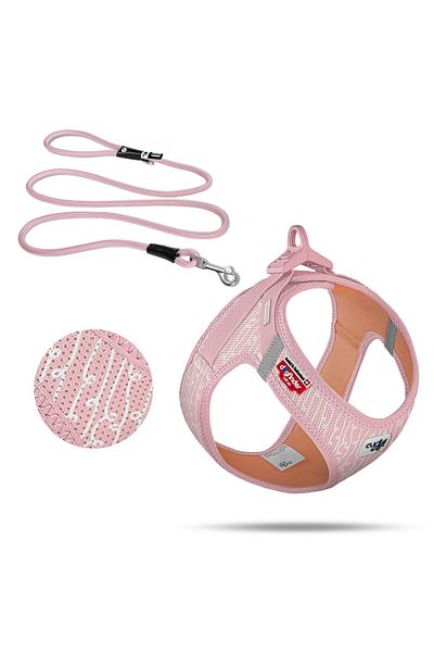 Curli 2024 Special Edition Vest Chest Collar - Air Mesh, Fondant Pink Clasp