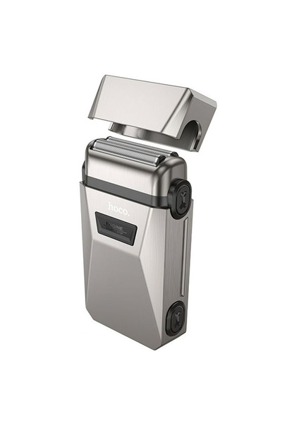 REDz Accessories Ξυριστική μηχανή Hoco HP31, ηλεκτρική και φορητή, αθόρυβη και αδιάβροχη, μεταλλική, ασημί