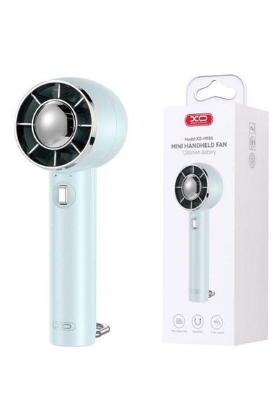 REDz Accessories Ventilator portabil XO-MF85, suport de birou, baterie de 1200mAh, 3 viteze, albastru