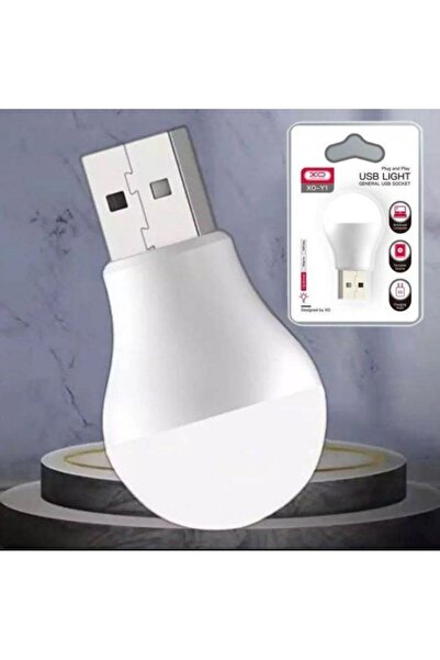 REDz Accessories Portable Bulb with USB Plug, Model XO-Y1, Night Light 1W, White