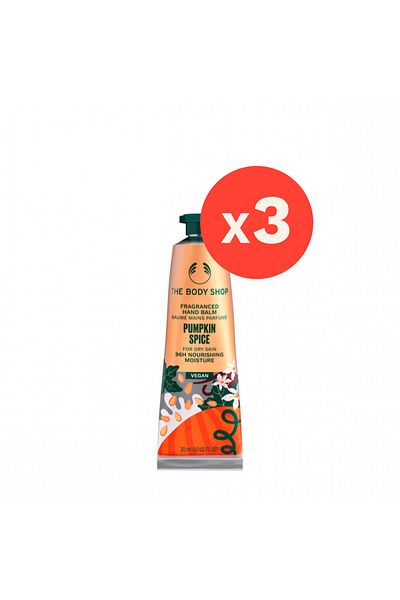 THE BODY SHOP Pumpkin Spice Moisturizing Hand Cream * 3 Pieces