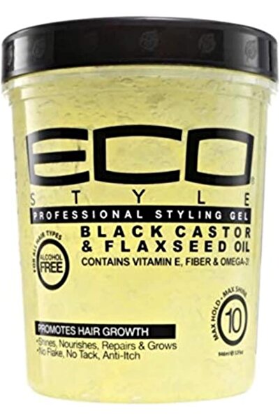 ECO STYLE جل إيكو ستايلر بزيت الخروع الأسود وبذور الكتان 32 أونصة