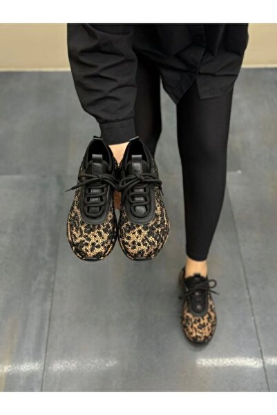 TakıDolabı حذاء رياضي نسائي كاجوال من ليوبارد ستون – حذاء رياضي مريح وأنيق وعصري