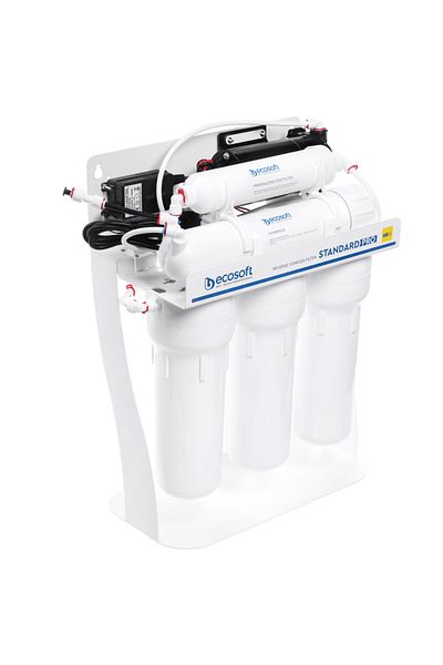 ECOSOFT Osmoza inversa economica, Ecosoft Standard PRO, pompa de presiune pe cadru metalic