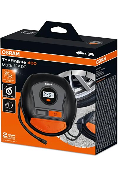 Osram Dijital Lastik Şişirme Pompası TYREinflate oti400,12V DC, LED Işıklı, 2...