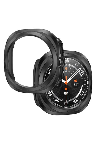 REDz Accessories Bumper Case, Samsung Galaxy Watch Ultra 47mm, Shockproof, Black