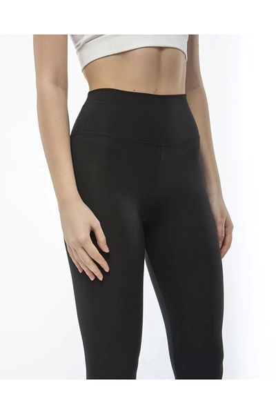 MODA Women's High Waist Sports Straight Leggings - Black