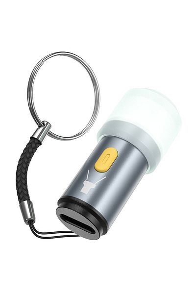 REDz Accessories HOCO UA38A Mini LED Lamp, Type-C Power Supply, Gray