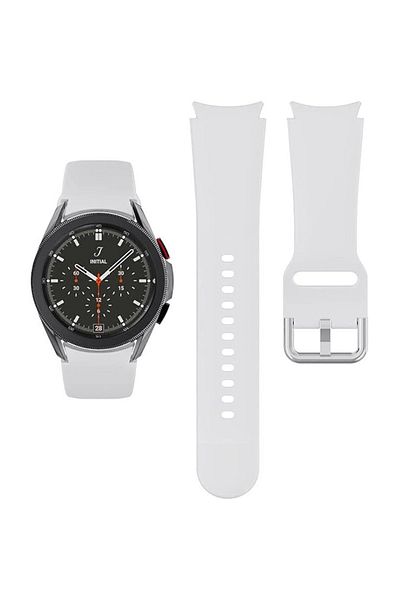 REDz Accessories Curea sport din silicon, compatibilă cu ceasul Samsung Galaxy, lățime 20 mm, albă