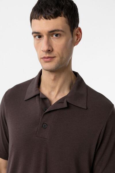 Antioch Brown Regular Fit Polo Neck Men's T-Shirt