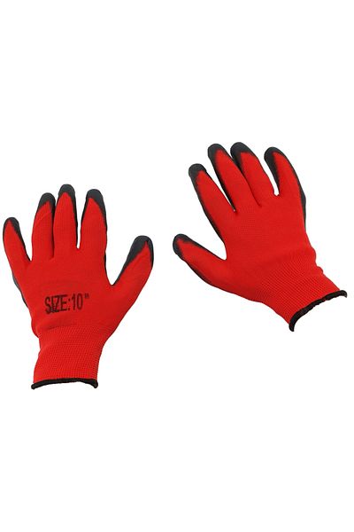 BSP Guard Set 12 Work Gloves - Red with Black - BSP Guard