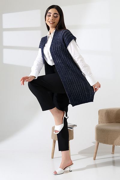LEBUAS Women's Melange Knitwear Vest