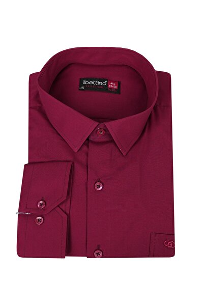 tambattal Κλασικό πουκάμισο Plus Size Κατάλληλο για 118Kg-200Kg