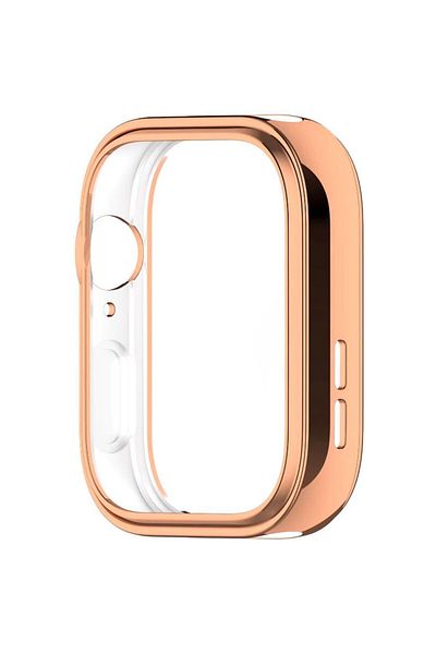 REDz Accessories Full Body Case, Compatible With Huawei Watch Fit 3, Screen Protector, Silicone, Rose Gold
