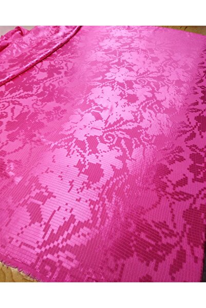 Kumaş Parça Satin Viscose Pink Color Width: 155 cm
