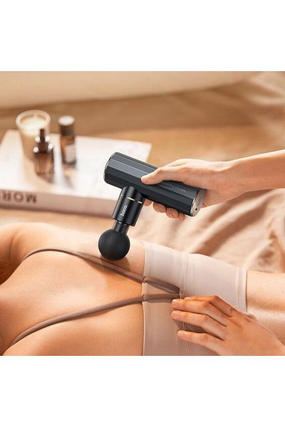 REDz Accessories Mini Massager, Hoco HP50 Massager, 4 Heads and Multiple Speeds, 2000mAh, Black