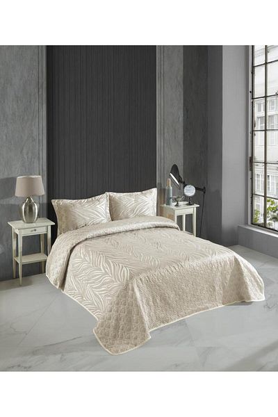 Stylish Home CUVERTURA PENTRU PAT 240 x 260 CU 2 FETE DE PERNA 50 x 70 NUR