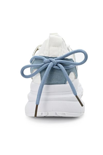 Tmall Pantofi Sport de dama,din material textil,1246,Alb cu Albastru