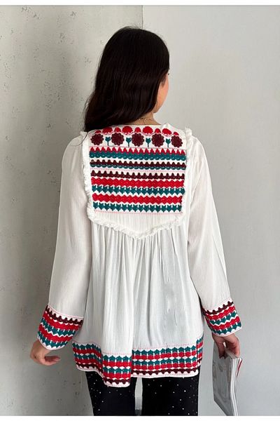 ESQ Tasseled Authentic Embroidered Tie Jacket