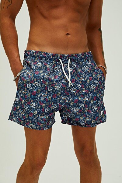 Bad Bear 22.01.09.003-C07 Farawell Men's Swim Shorts Navy Blue
