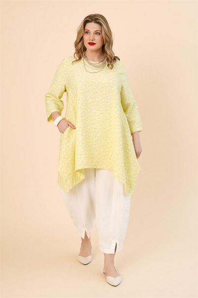 Zedd+ Plus 25138 Tunic Lemon