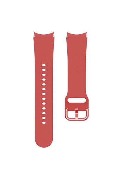REDz Accessories Smartwatch Strap For Samsung Galaxy Watch 4/5/5 Pro/6, Width 20 Mm, Silicone, Red