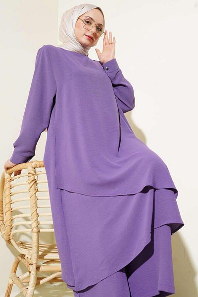 modasindoma women's hijab long double suit