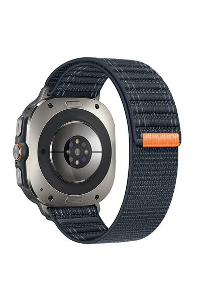 REDz Accessories Elastic Sport Strap, for Samsung Galaxy Watch Ultra 47mm, Adjustable Buckle Strap, Nylon, Navy Blue