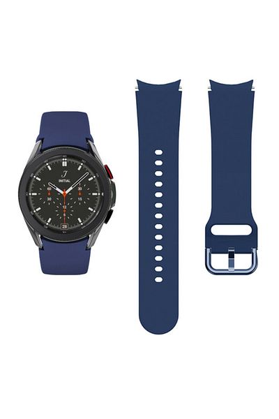 REDz Accessories Curea de ceas inteligent pentru Samsung Galaxy Watch 4 / 4 Classic / 5 / 5 Pro / 6, 20 mm, silicon, albastru marin