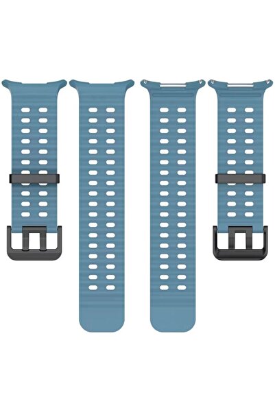 REDz Accessories Curea Ocean Wave, design sport, pentru Samsung Galaxy Watch Ultra 47mm, silicon, albastru turcoaz