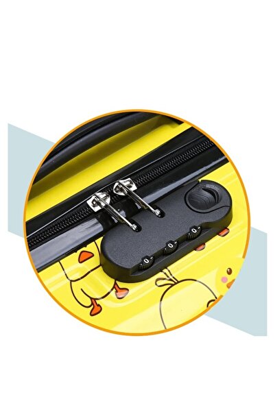 ECARLA Fialový kufrový vozík, dětský, na zavazadla, vzor zajíčka, funkce kódového zámku, WP01