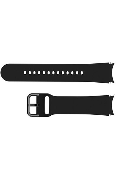REDz Accessories Smartwatch Strap For Samsung Galaxy Watch 4/5/5 Pro/6, Width 20 Mm, Silicone, Black