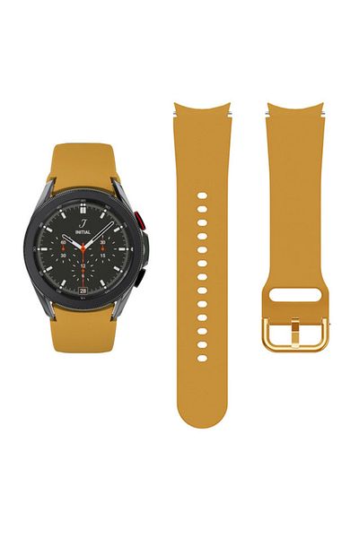 REDz Accessories Smartwatch Strap For Samsung Galaxy Watch 4/5/5 Pro/6, Width 20 Mm, Silicone, Yellow