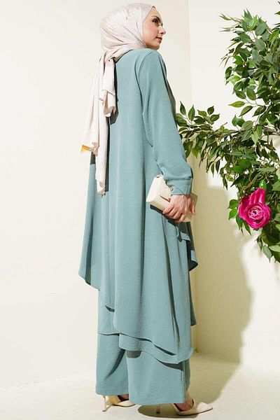 modasindoma women's hijab long double suit