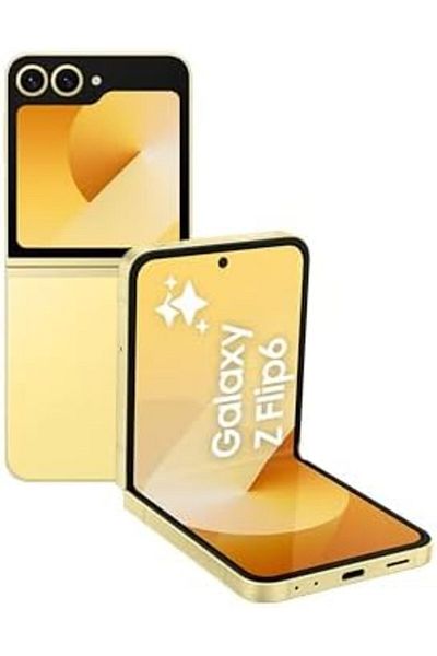 Samsung جالكسي زد فليب 6، 12 جيجابايت رام، 256 جيجابايت تخزين، أصفر، كاميرا 50 ميجابكسل، ضمان البائع لمدة عام (داخلي)