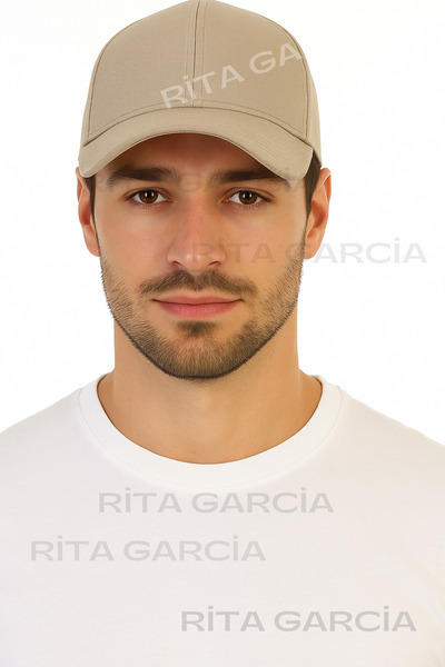 Ritagarcia Unisex Ayarlanabilir Bej Spor Basic Şapka