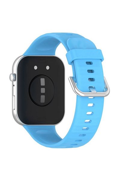 REDz Accessories Curea sport din silicon, compatibilă cu Huawei Watch Fit 3, subțire, reglabilă, albastră