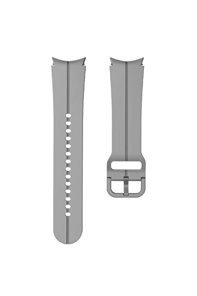 REDz Accessories Αθλητικό λουράκι για Samsung Galaxy Watch, ρυθμιζόμενο, με ρίγα, σιλικόνης, γκρι