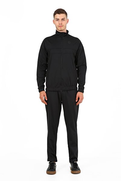 Sportonex SO22F029 Academy Poly Suit Erkek Spor Ceket Siyah