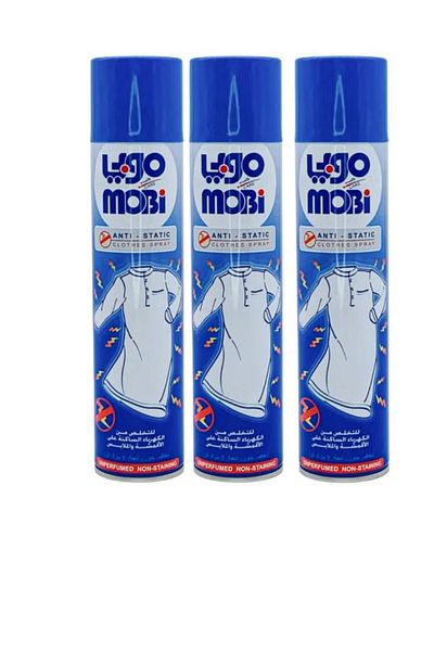 MOBI Mobi spray to get rid of static electricity on clothes, 300 ml, 3 pieces